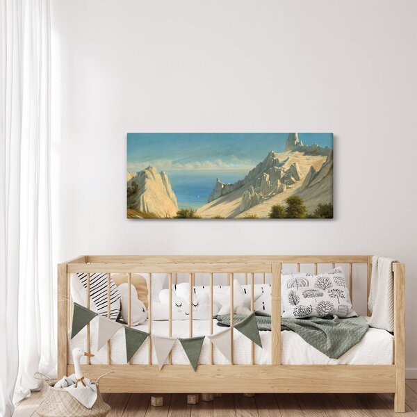 Obraz - Georg Emil Libert, View of Sommerspiret, the Cliffs of Møn, reprodukcia (120x50 cm)