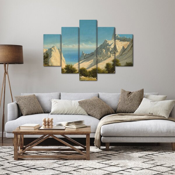 Obraz - Georg Emil Libert, View of Sommerspiret, the Cliffs of Møn, reprodukcia (150x105 cm)