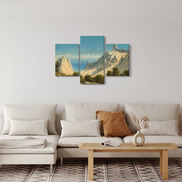 Obraz - Georg Emil Libert, View of Sommerspiret, the Cliffs of Møn, reprodukcia (90x60 cm)
