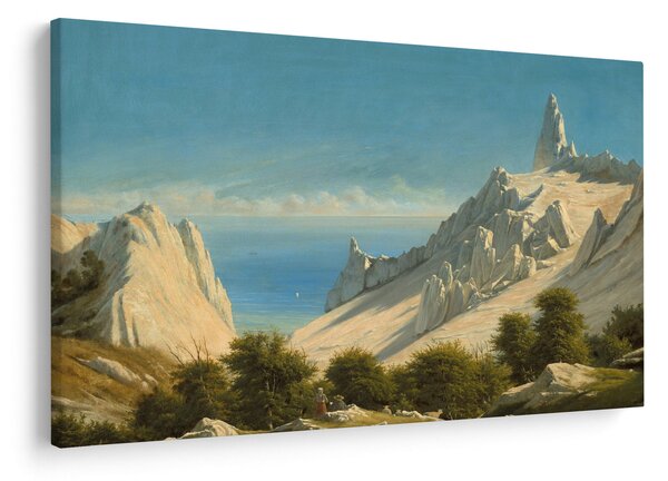 Obraz - Georg Emil Libert, View of Sommerspiret, the Cliffs of Møn, reprodukcia (90x60 cm)