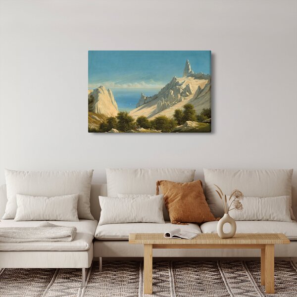 Obraz - Georg Emil Libert, View of Sommerspiret, the Cliffs of Møn, reprodukcia (90x60 cm)