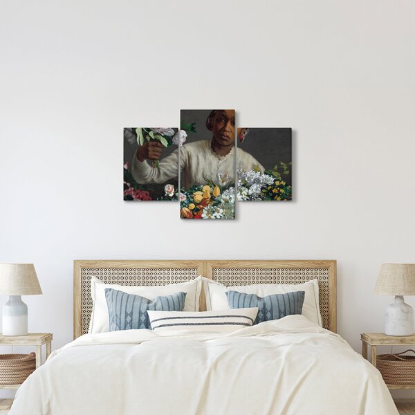 Obraz - Frédéric Bazille, Young Woman with Peonies, reprodukcia (90x60 cm)
