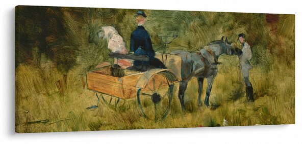 Obraz - Henri de Toulouse-Lautrec, The Trap, reprodukcia (120x50 cm)