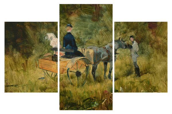 Obraz - Henri de Toulouse-Lautrec, The Trap, reprodukcia (90x60 cm)