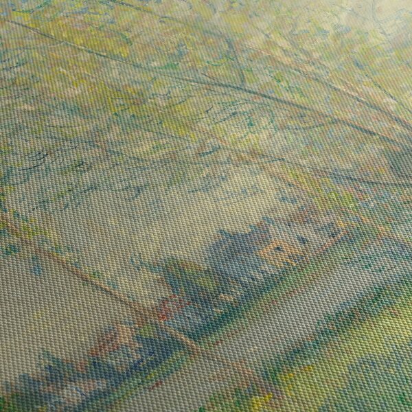 Obraz - Claude Monet, The Willows, reprodukcia (s hodinami) (90x30 cm)