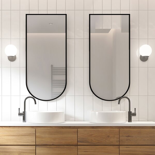 Zrkadlo Portello Black 40 x 60 cm