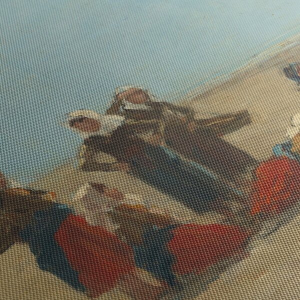 Obraz - Eugène Boudin, Women on the Beach at Berck, reprodukcia (90x60 cm)
