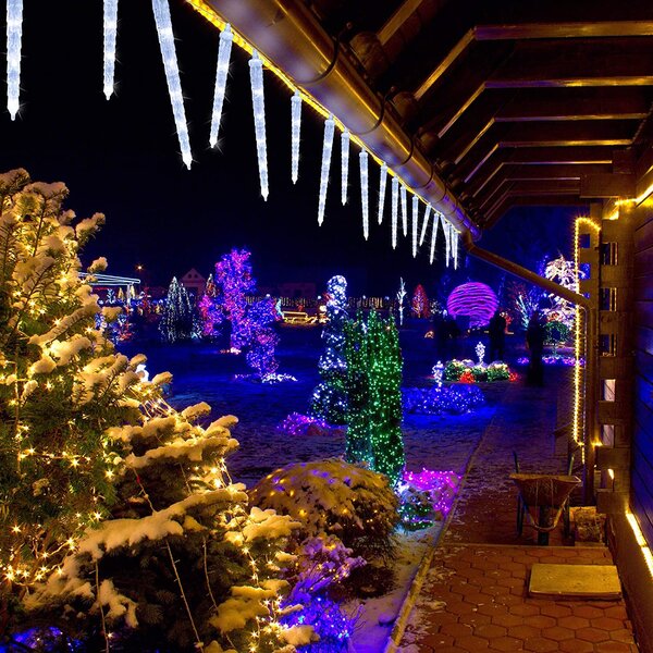 LED kvapkajúce cencúle 8ks, 45cm, rôzne farby na výber Farba: Modrá