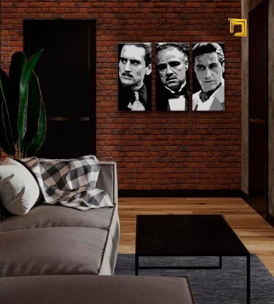 Najväčší MAFIÁNI na plátne - The Godfather | rôzne rozmery (Obraz Robert De Niro, Marlon Brando, Al Pacino)