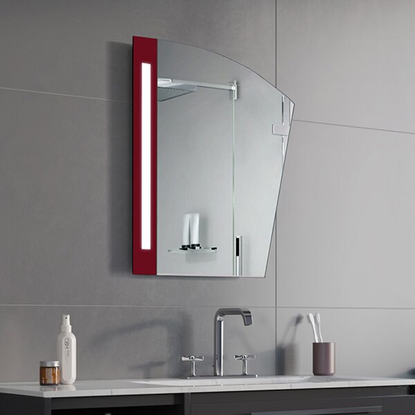 Zrkadlo Liberto LED Dark Red Rozmer zrkadla: 40 x 40 cm