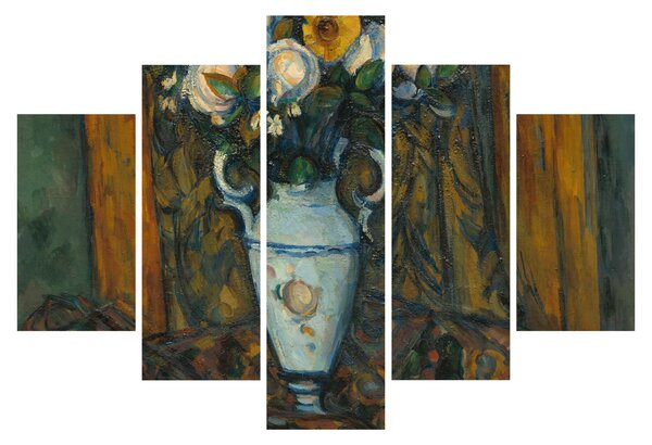 Obraz - Paul Cézanne, Vase of Flowers, reprodukcia (150x105 cm)