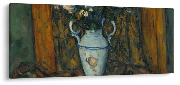 Obraz - Paul Cézanne, Vase of Flowers, reprodukcia (120x50 cm)