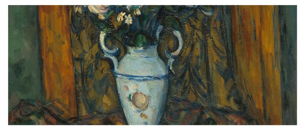 Obraz - Paul Cézanne, Vase of Flowers, reprodukcia (120x50 cm)