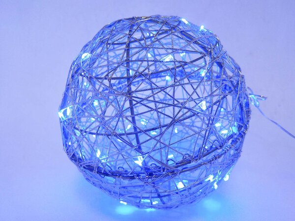 LED svetelná guľa, modrá, rôzne veľkosti Průměr (cm): 40 cm