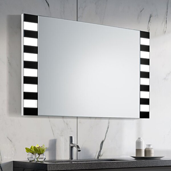Zrkadlo Zeba LED Black 80 x 60 cm