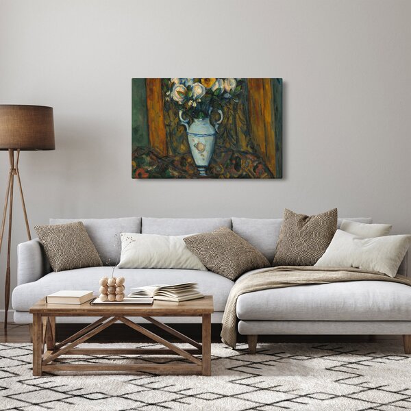 Obraz - Paul Cézanne, Vase of Flowers, reprodukcia (90x60 cm)