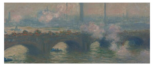 Obraz - Claude Monet, Waterloo Bridge, Gray Day, reprodukcia (120x50 cm)
