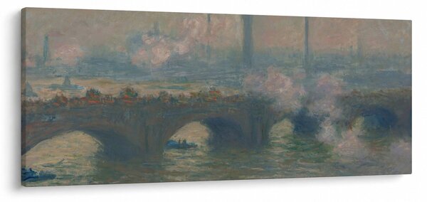 Obraz - Claude Monet, Waterloo Bridge, Gray Day, reprodukcia (120x50 cm)