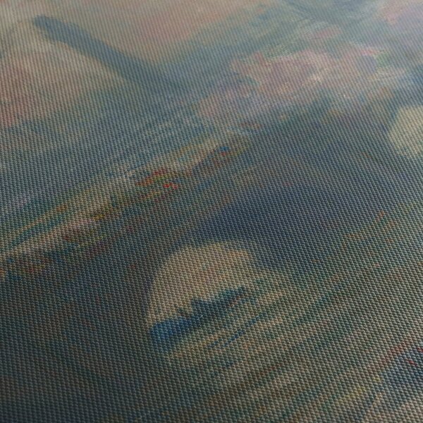 Obraz - Claude Monet, Waterloo Bridge, Gray Day, reprodukcia (s hodinami) (90x30 cm)