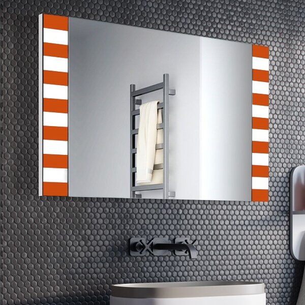 Zrkadlo Zeba LED Orange 60 x 60 cm