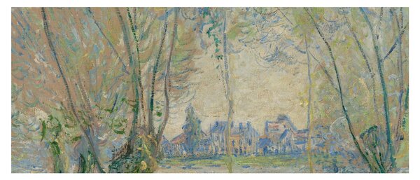 Obraz - Claude Monet, Woman Seated under the Willows, reprodukcia (120x50 cm)