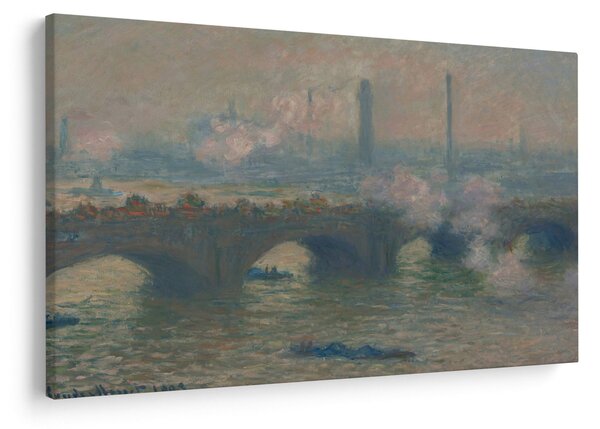 Obraz - Claude Monet, Waterloo Bridge, Gray Day, reprodukcia (90x60 cm)