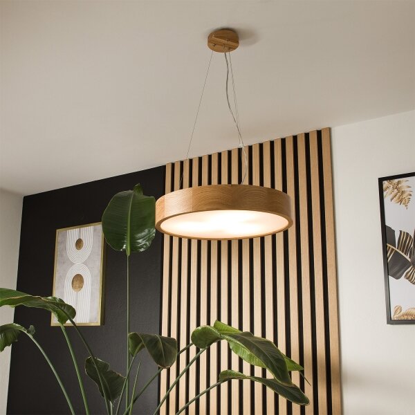 Brilagi - LED RGBW stmievateľný luster CARVALHO 3xE27/9W/230V Wi-Fi dub priemer 47,5 cm