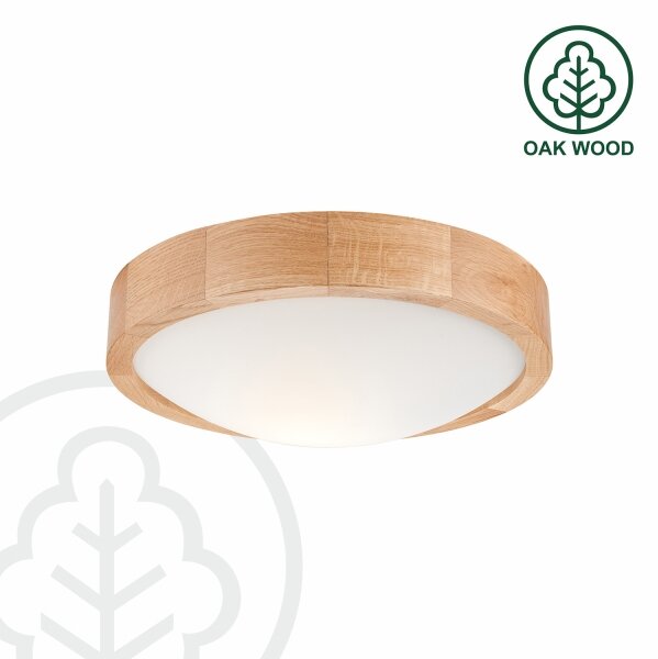 Brilagi-LED RGBW stmievateľné stropné svietidlo CARVALHO SLIM 1xE27/9W/230V Wi-Fi dub pr. 27