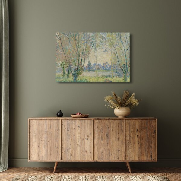 Obraz - Claude Monet, Woman Seated under the Willows, reprodukcia (90x60 cm)