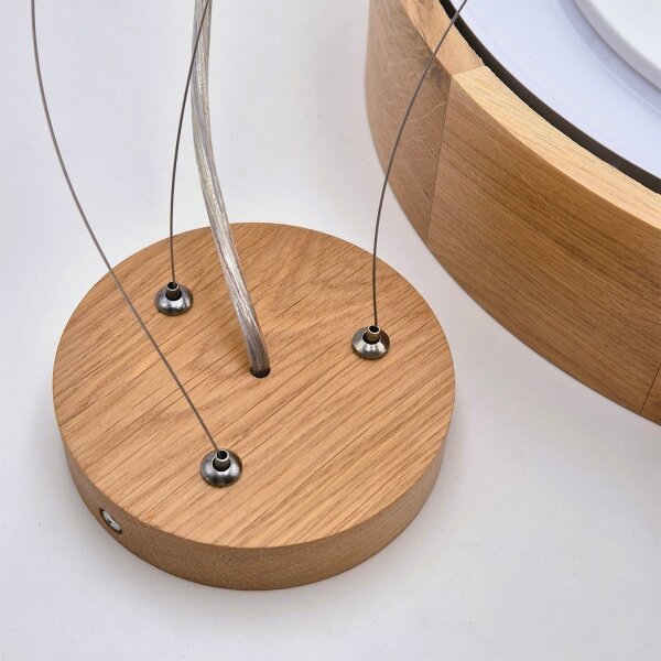 Brilagi - LED RGBW stmievateľný luster CARVALHO 3xE27/9W/230V Wi-Fi dub priemer 47,5 cm