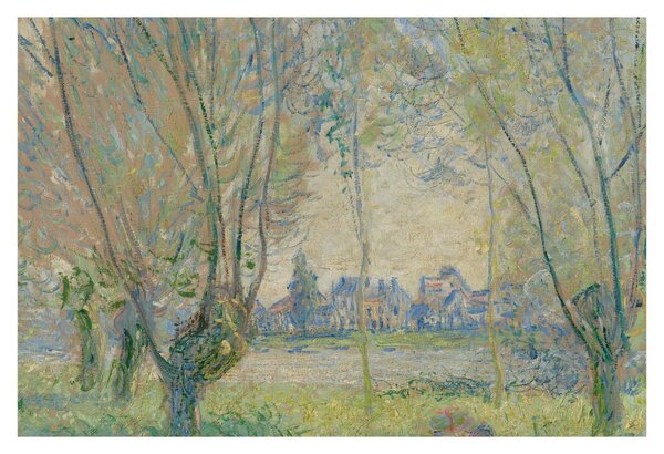 Obraz - Claude Monet, Woman Seated under the Willows, reprodukcia (90x60 cm)