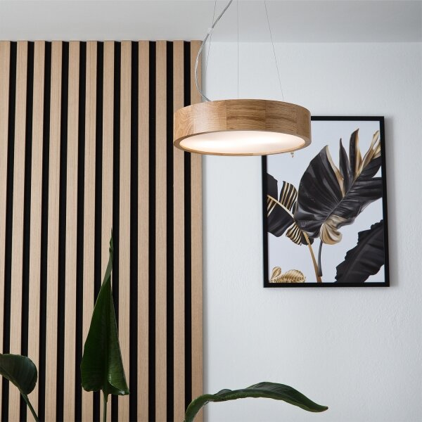 Brilagi - LED RGBW stmievateľný luster CARVALHO 2xE27/9W/230V Wi-Fi dubový priemer 37 cm
