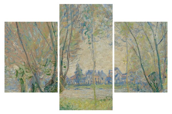 Obraz - Claude Monet, Woman Seated under the Willows, reprodukcia (90x60 cm)