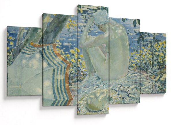Obraz - Frederick Carl Frieseke, On the Bank, reprodukcia (150x105 cm)