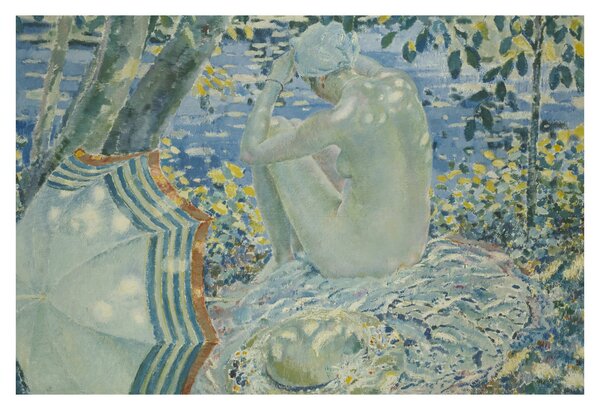 Obraz - Frederick Carl Frieseke, On the Bank, reprodukcia (90x60 cm)