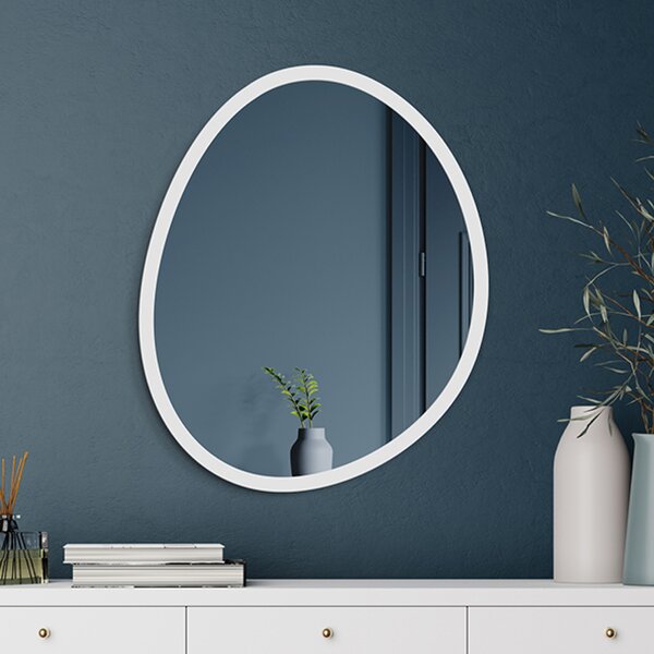 Zrkadlo Valiant biele 67 x 70 cm