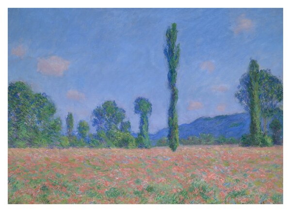 Obraz - Claude Monet, Poppy Field (Giverny), reprodukcia (70x50 cm)