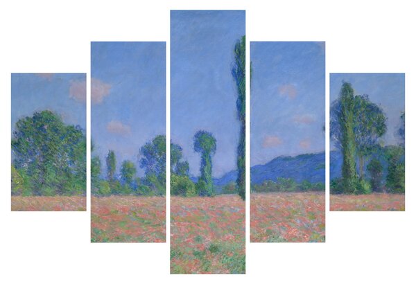 Obraz - Claude Monet, Poppy Field (Giverny), reprodukcia (150x105 cm)