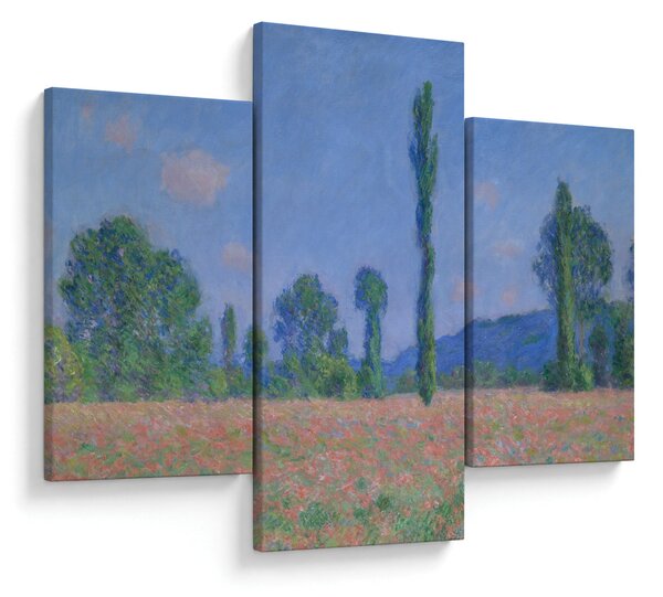 Obraz - Claude Monet, Poppy Field (Giverny), reprodukcia (90x60 cm)