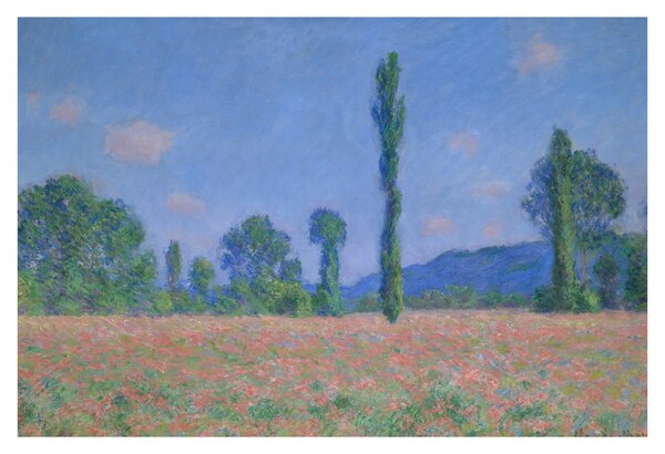Obraz - Claude Monet, Poppy Field (Giverny), reprodukcia (90x60 cm)