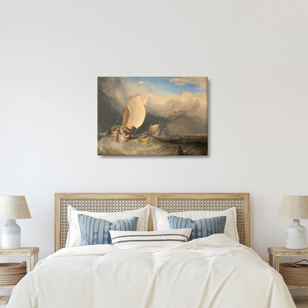 Obraz - William Turner, Fishing Boats with Hucksters Bargaining for Fish, reprodukcia (70x50 cm)