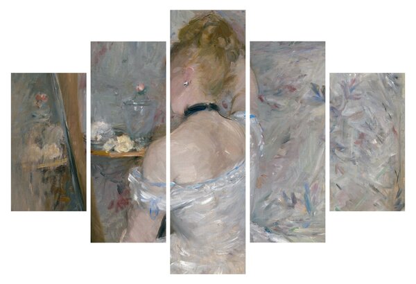 Obraz - Berthe Morisot, Woman at Her Toilette, reprodukcia (150x105 cm)