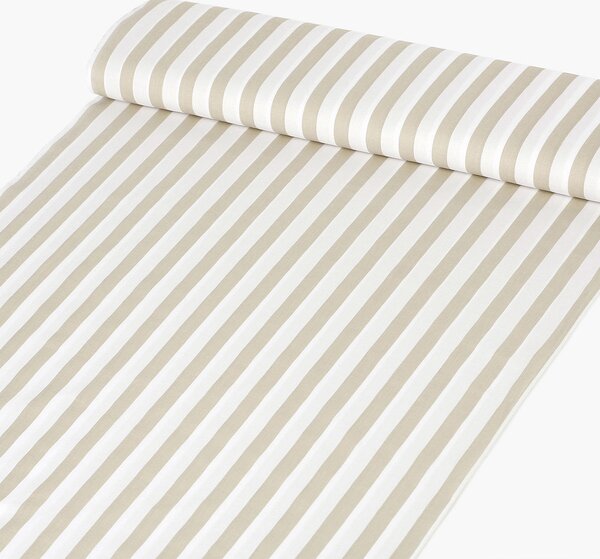 Goldea bavlnené plátno - latte prúžky 160 cm
