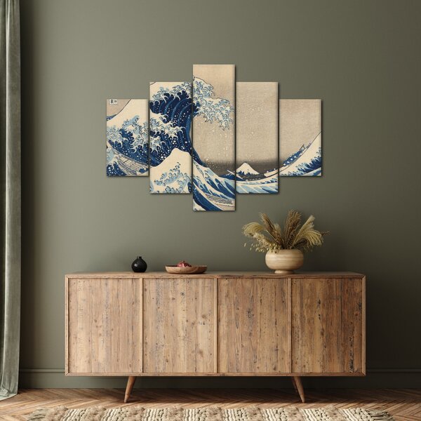 Obraz - Katsushika Hokusai, Under the Wave off Kanagawa, reprodukcia (150x105 cm)