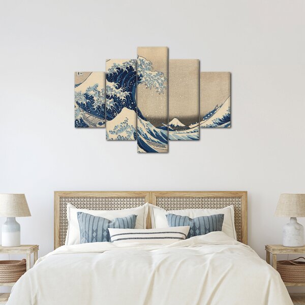 Obraz - Katsushika Hokusai, Under the Wave off Kanagawa, reprodukcia (150x105 cm)