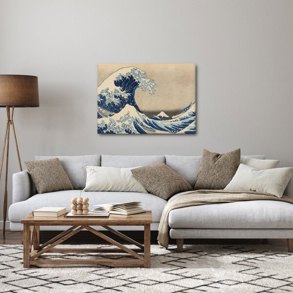 Obraz - Katsushika Hokusai, Under the Wave off Kanagawa, reprodukcia (70x50 cm)