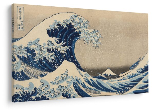 Obraz - Katsushika Hokusai, Under the Wave off Kanagawa, reprodukcia (90x60 cm)