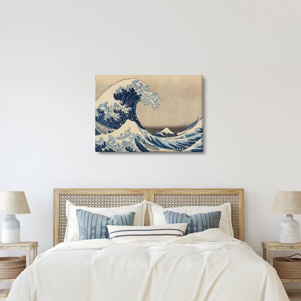 Obraz - Katsushika Hokusai, Under the Wave off Kanagawa, reprodukcia (70x50 cm)