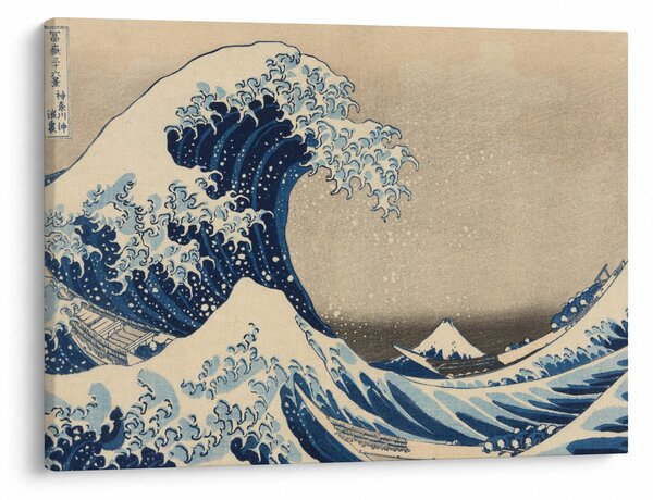Obraz - Katsushika Hokusai, Under the Wave off Kanagawa, reprodukcia (70x50 cm)