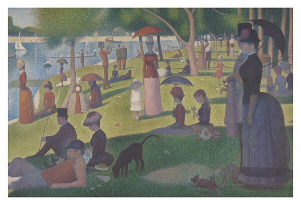 Obraz - Georges Seurat, A Sunday on La Grande Jatte, reprodukcia (90x60 cm)